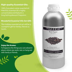 100% Pure Black Pepper Essential Oil 33.8 Oz