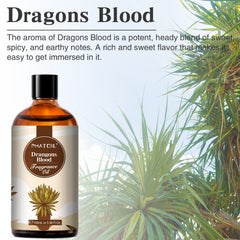 PHATOIL Dragons Blood Fragrance Oils for Aromatherapy, Diffuser, Relaxation, Yoga, Skin Care, DIY Candle and Soap Making, 3.38 fl oz