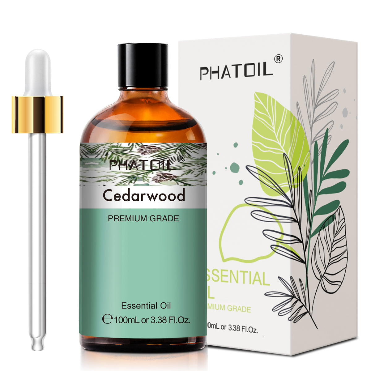 3.38 Fl Oz Cedarwood Essential Oils for Hair, Skin, Diffuser, Aromatherapy, DIY Soap Making Scent