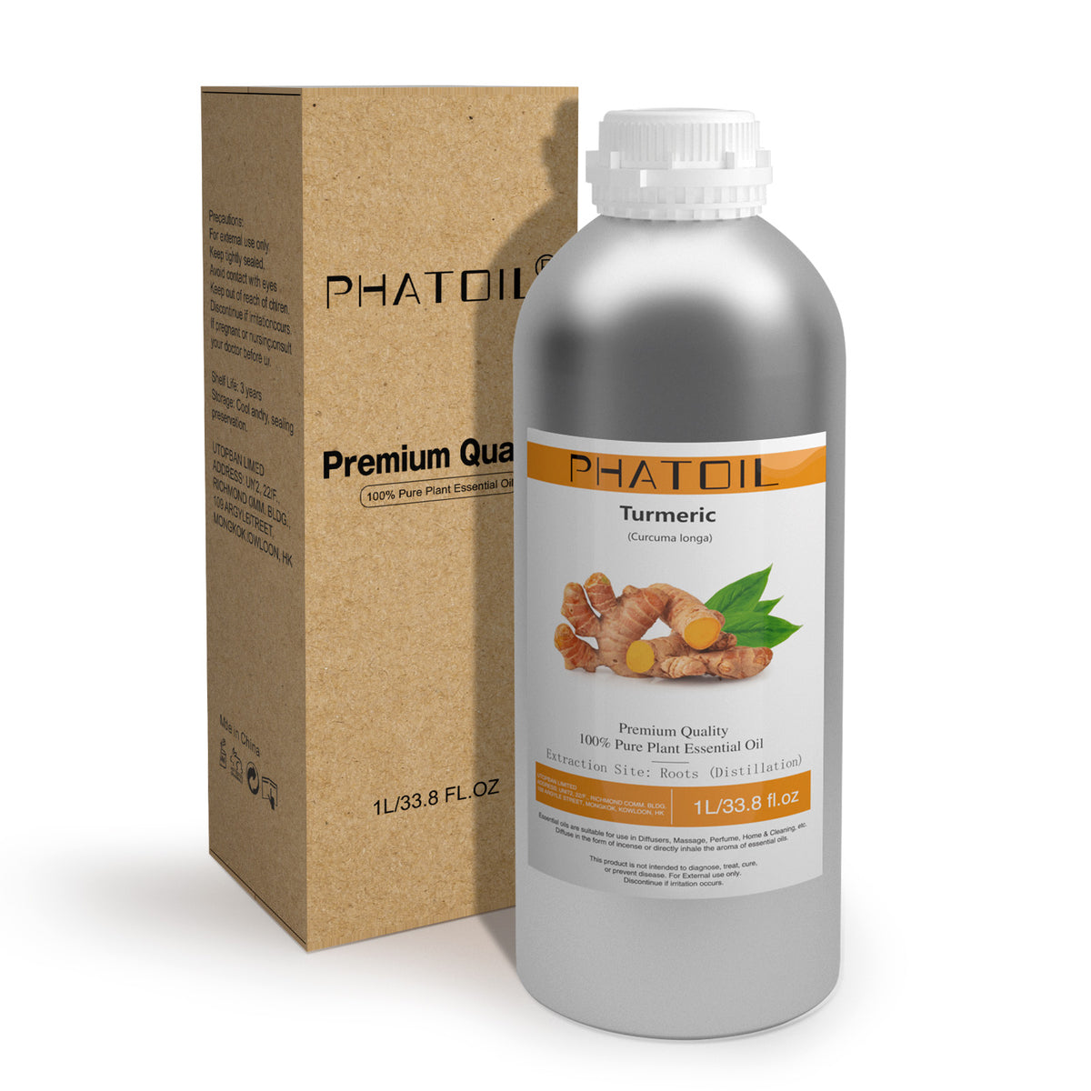 100% Turmeric Essential Oil-33.8Oz-Package-PHATOIL