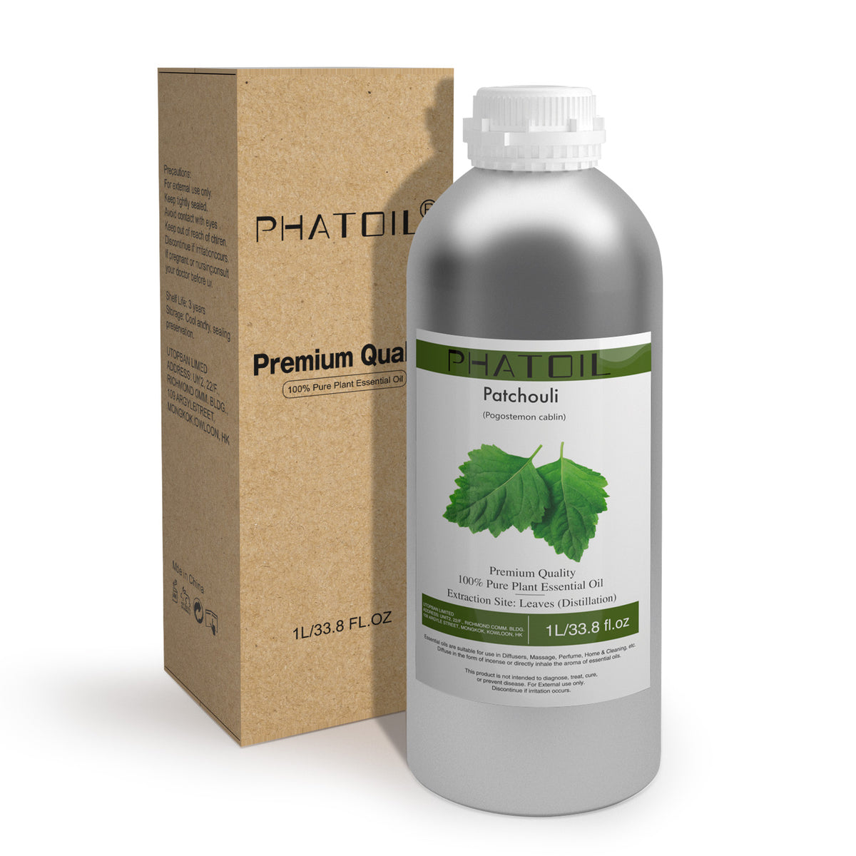 100% Patchouli Essential Oil-33.8Oz-Package-PHATOIL