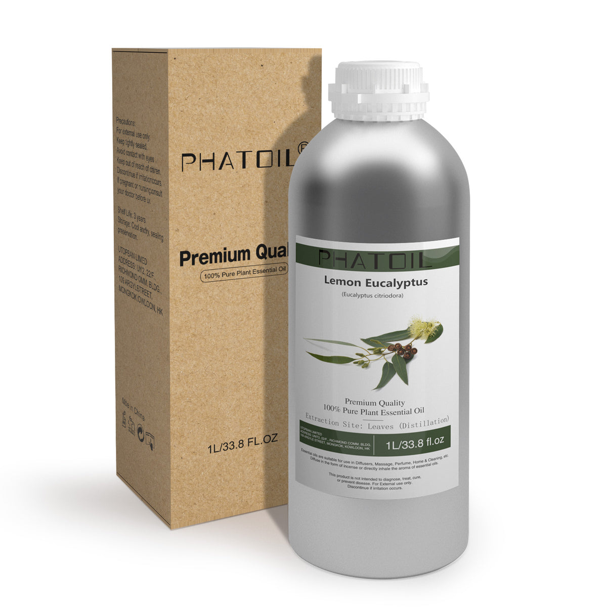 100% Lemon Eucalyptus Essential Oil-33.8Oz-Package-PHATOIL