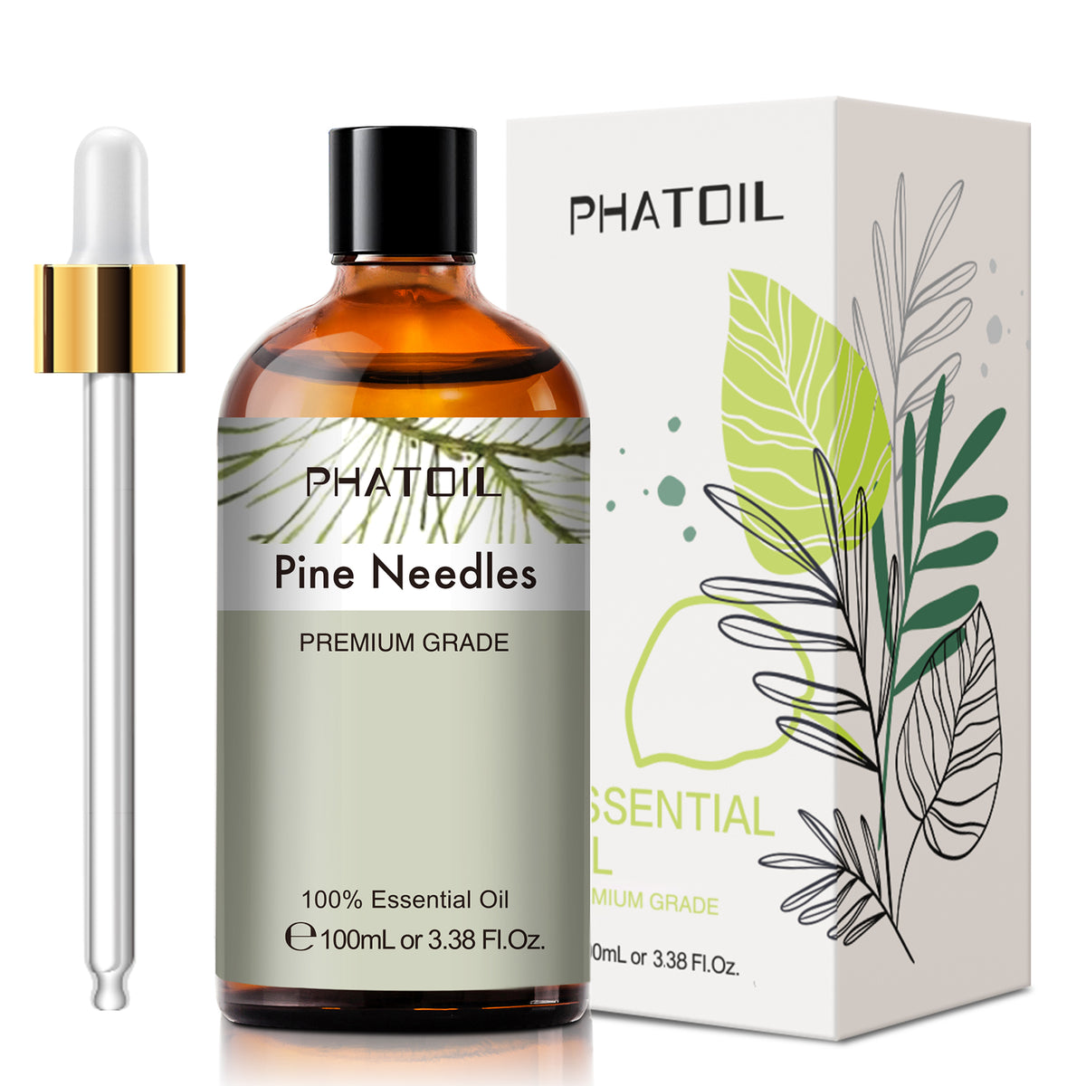 100% Pine Needles Essential Oil-3.38Oz-Package-PHATOIL