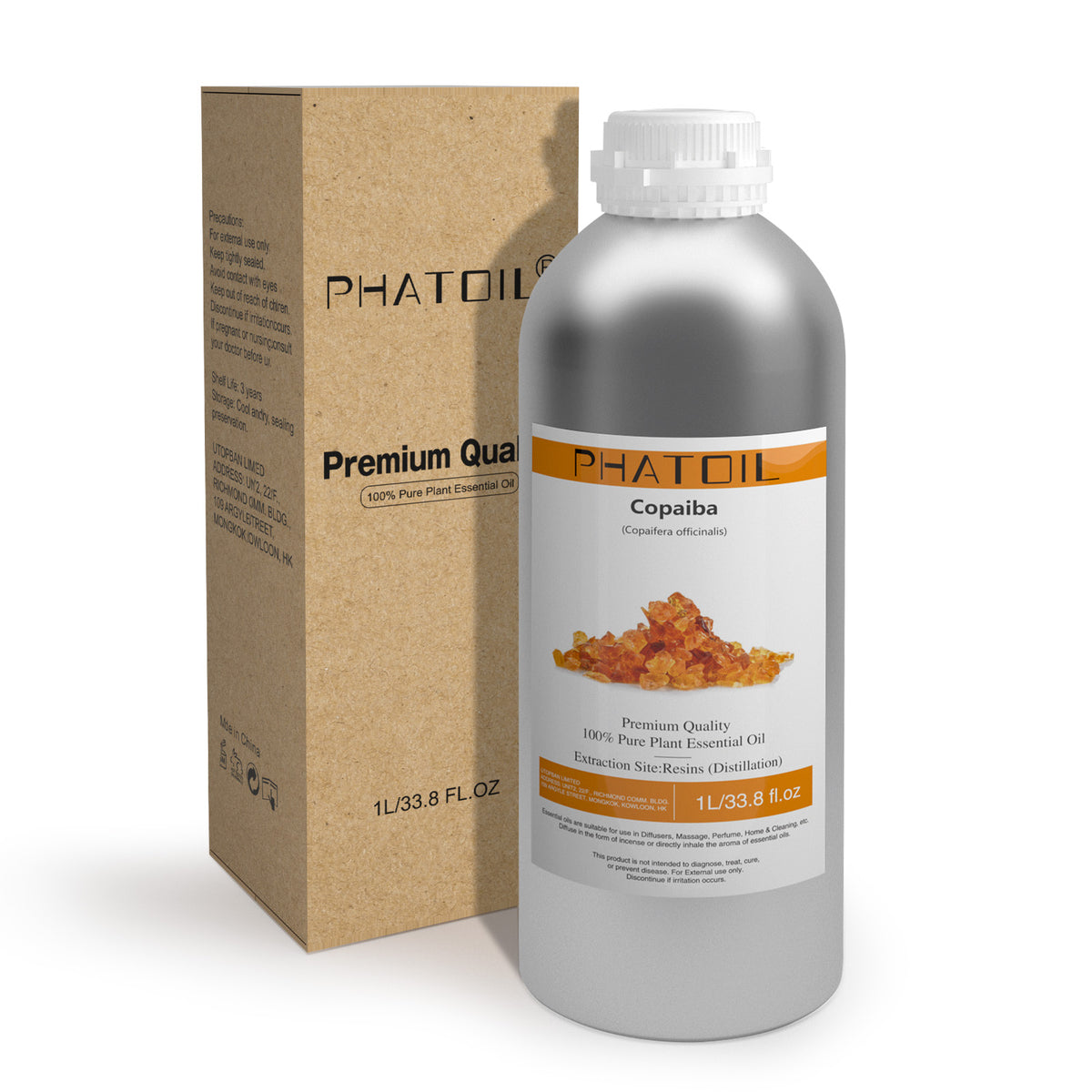 100% Copaiba Essential Oil-33.8Oz-Package-PHATOIL