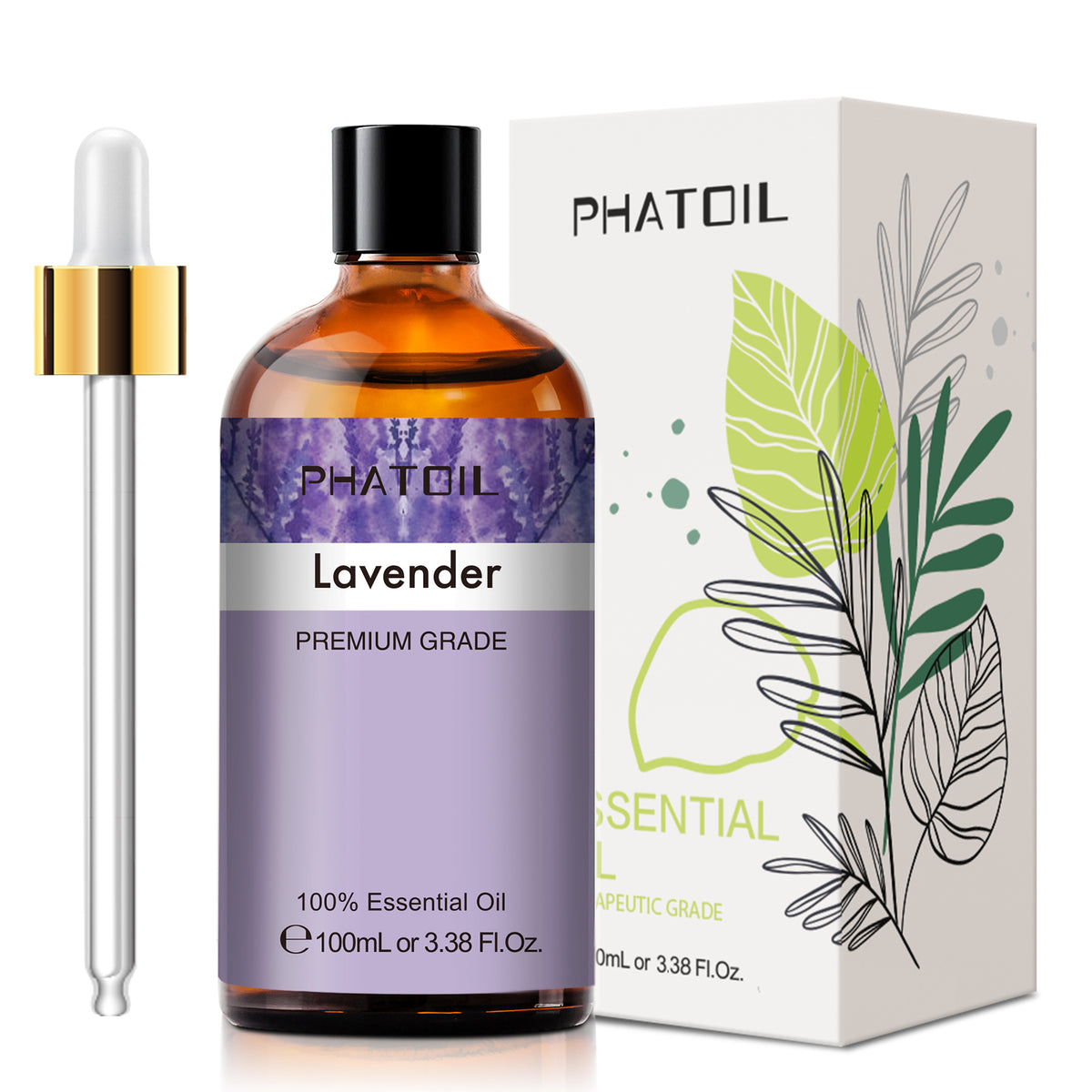 100% Lavender essential oil-3.38Oz-Package-PHATOIL