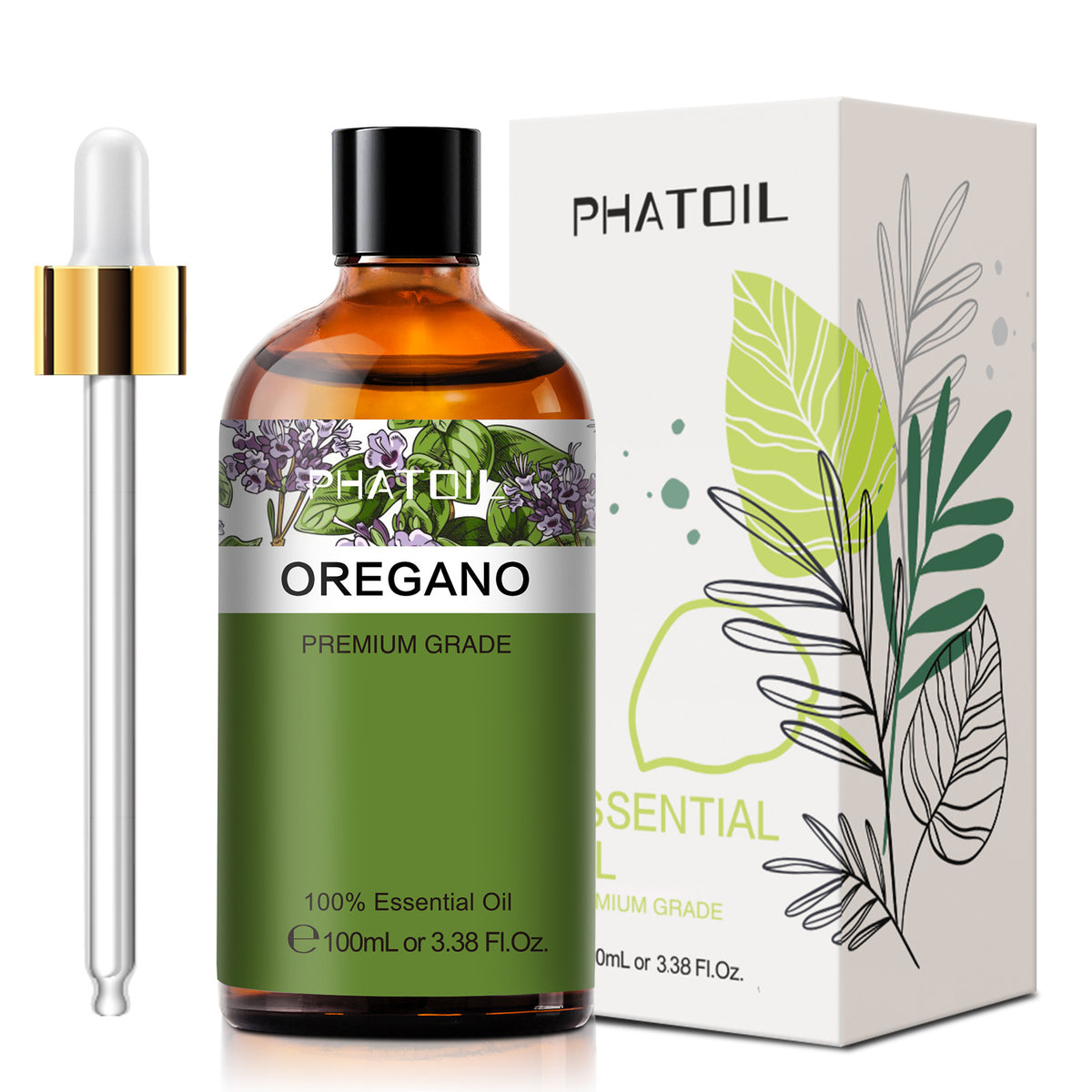 100% Oregano Essential Oil-3.38Oz-Package-PHATOIL