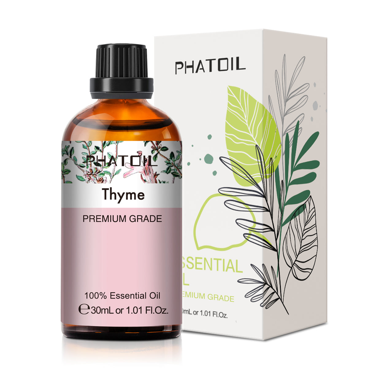 100% Thyme Essential Oil-1.01Oz-Package-PHATOIL