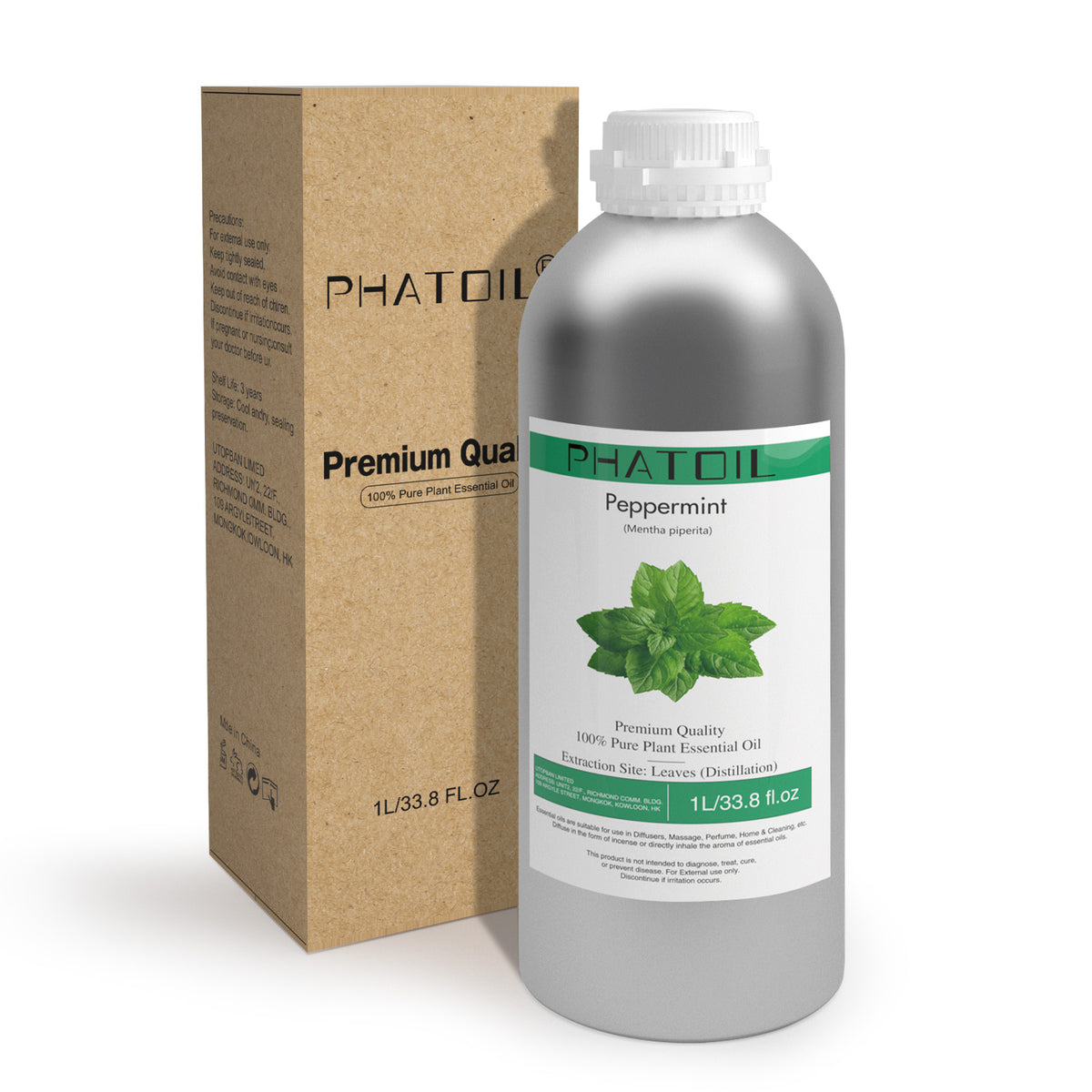 100% Peppermint Essential Oil-33.8Oz-Package-PHATOIL