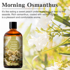 PHATOIL 100Ml Fragrance Oils for Aromatherapy, Essential Oils for Humidifier, Candle and Soap Making - Morning Osmanthus Scent Oil