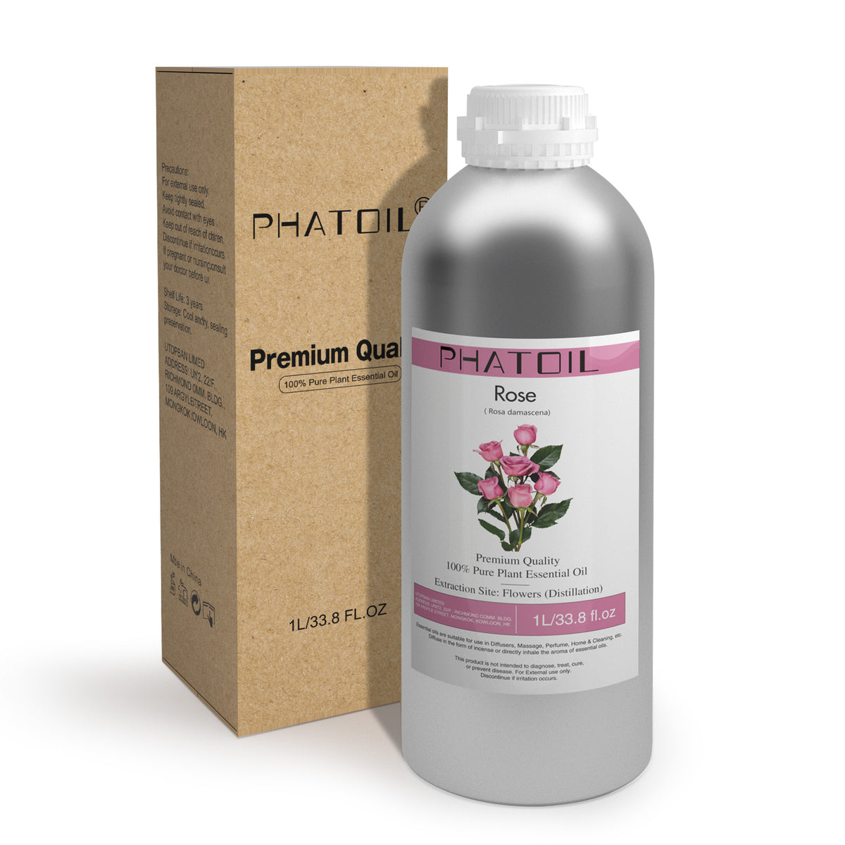 100% Rose Essential Oil-33.8Oz-Package-PHATOIL