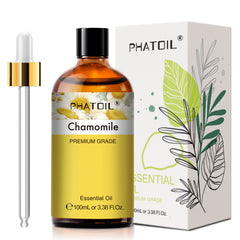 PHATOIL 3.38 Fl Oz Chamomile Essential Oil 100% Pure for Diffuser, Aromatherapy, Fragrance, Humidifiers