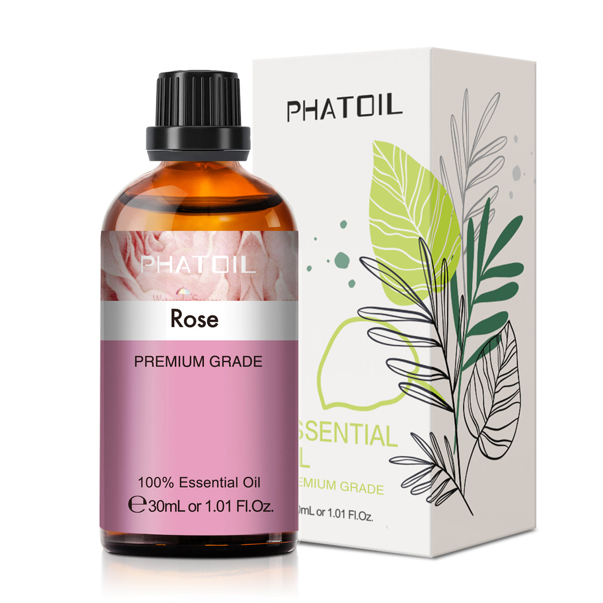 100% Rose Essential Oil-1.01Oz-Package-PHATOIL