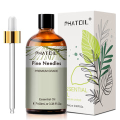 PHATOIL 3.38 fl.Oz Pine Needles Essential Oils for Humidifier Aromatherapy Bath, Pine Scented Oil for Diffuser