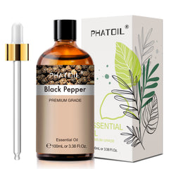 PHATOIL 100ML Black Pepper Essential Oils Great for DIY Candle and Scented Products Making, Gift for Friends