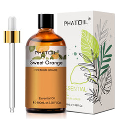 PHATOIL Sweet Orange Essential Oils for Diffusers Humidifier 100% Pure, 100ml/3.38 fl.Oz