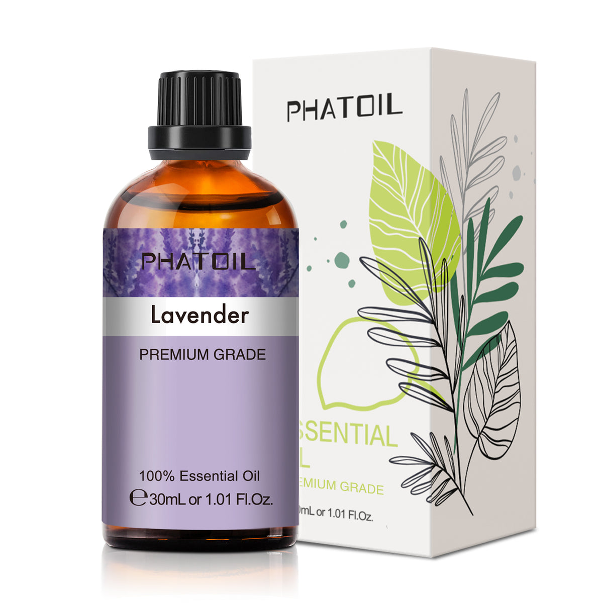 100% Lavender essential oil-1.01Oz-Package-PHATOIL