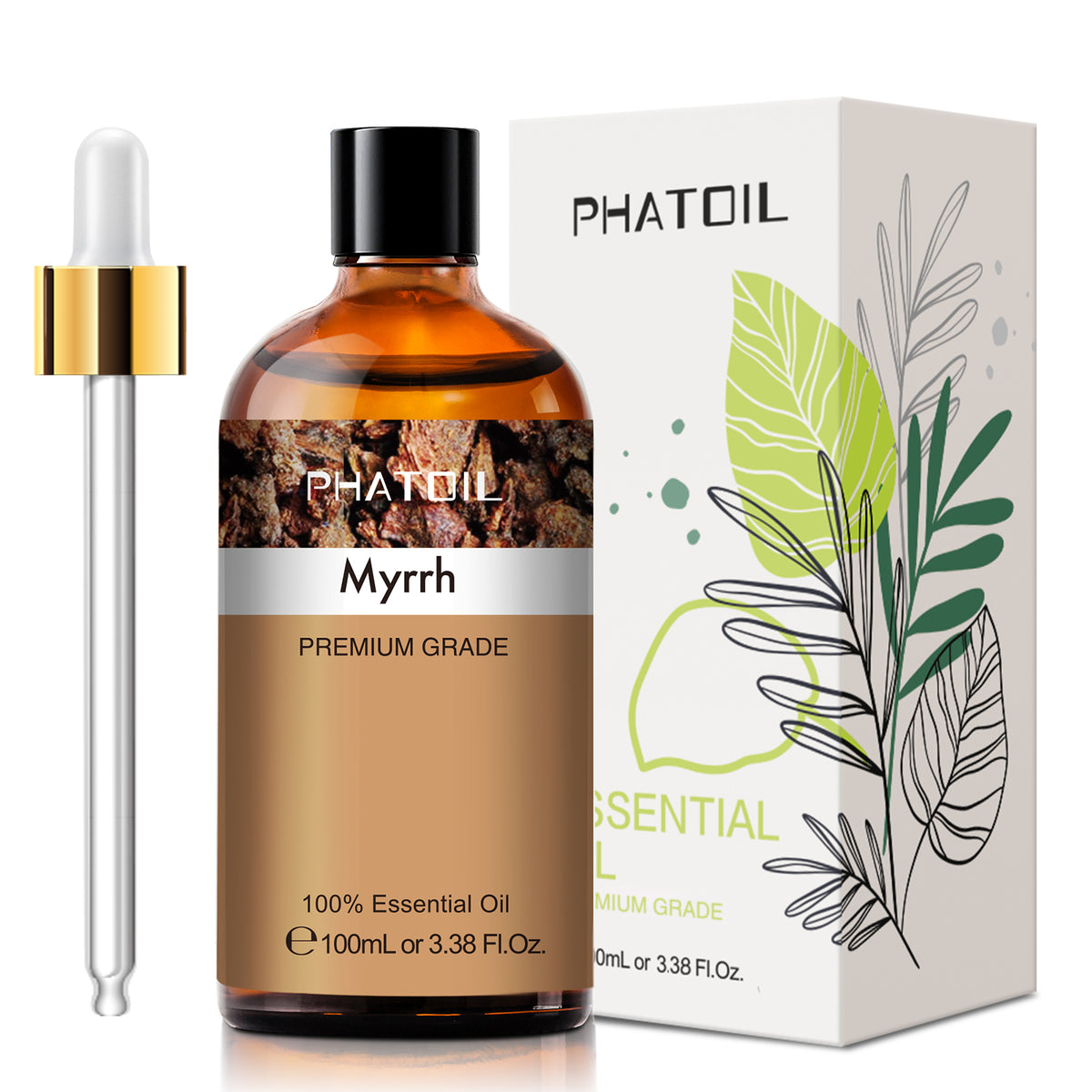 100% Myrrh Essential Oil-3.38Oz-Package-PHATOIL