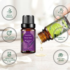 PHATOIL Floral Fragrance Oil Set Essential Oil for Candle Making, Soap Making, Diffuser, Humidifiers, Skin Care, Massage(6x5mL)