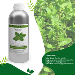 100% Spearmint Essential Oil-33.8Oz-Product Information-PHATOIL