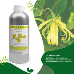 100% Ylang Ylang Essential Oil-33.8Oz-Product Information-PHATOIL
