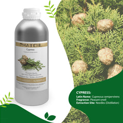 100% Cypress Essential Oil-33.8Oz-Product Information-PHATOIL