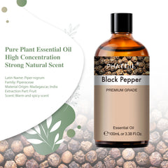 PHATOIL 100ML Black Pepper Essential Oils Great for DIY Candle and Scented Products Making, Gift for Friends