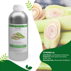 100% Citronella Essential Oil-33.8Oz-Product Information-PHATOIL