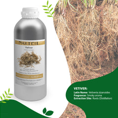 100% Vetiver Essential Oil-33.8Oz-Product Information-PHATOIL