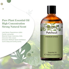 PHATOIL 100% Pure Patchouli Essential Oils for Diffusers Humidifier 100ml/3.38 fl.Oz