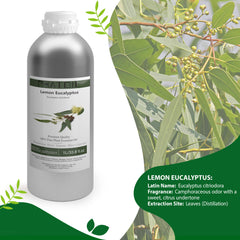 100% Lemon Eucalyptus Essential Oil-33.8Oz-Product Information-PHATOIL