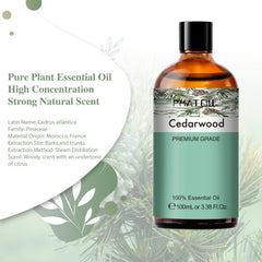 3.38 Fl Oz Cedarwood Essential Oils for Hair, Skin, Diffuser, Aromatherapy, DIY Soap Making Scent