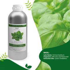 100% Basil Essential Oil-33.8Oz-Product Information-PHATOIL