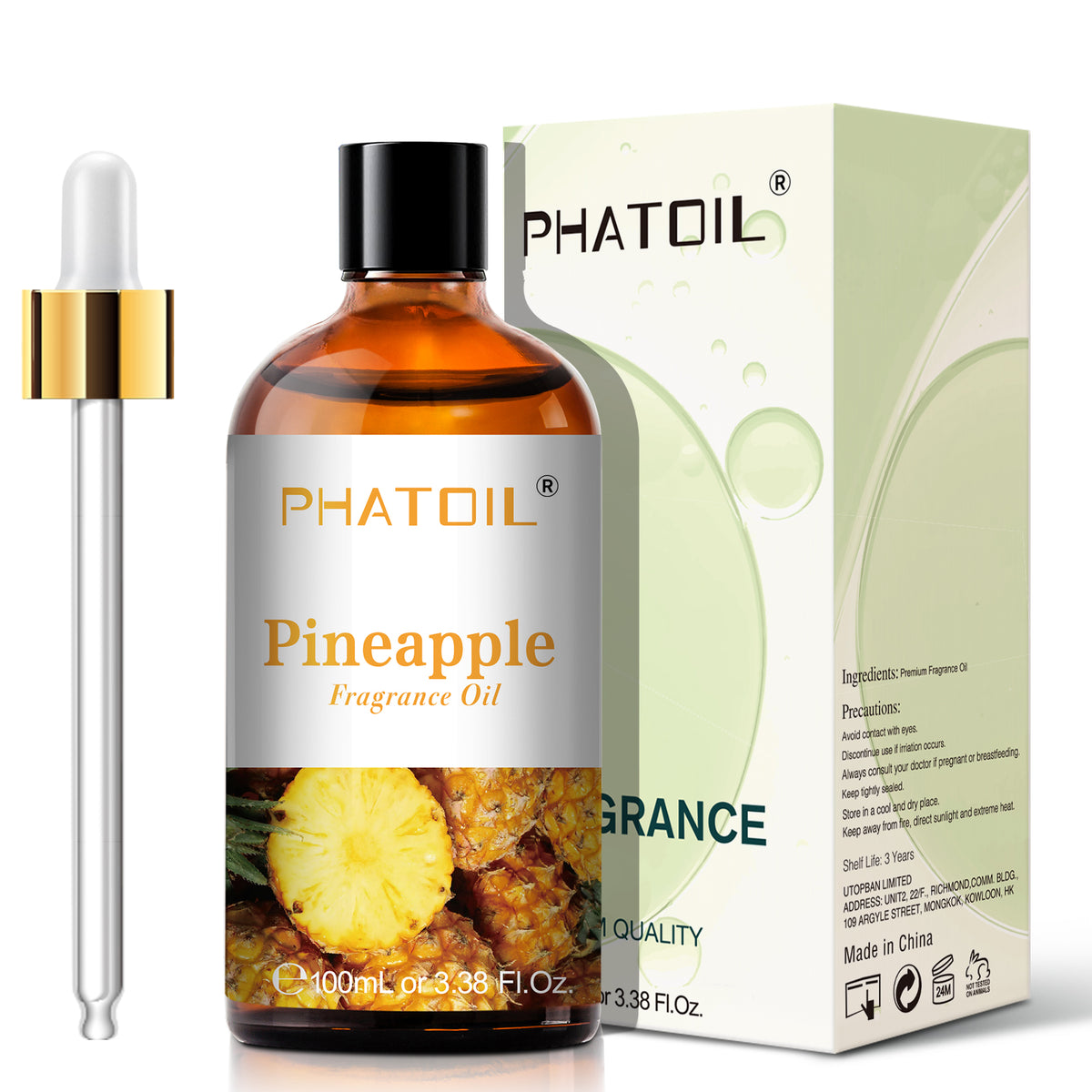 Pineapple Fragrance Oil-3.38Oz-Package-PHATOIL