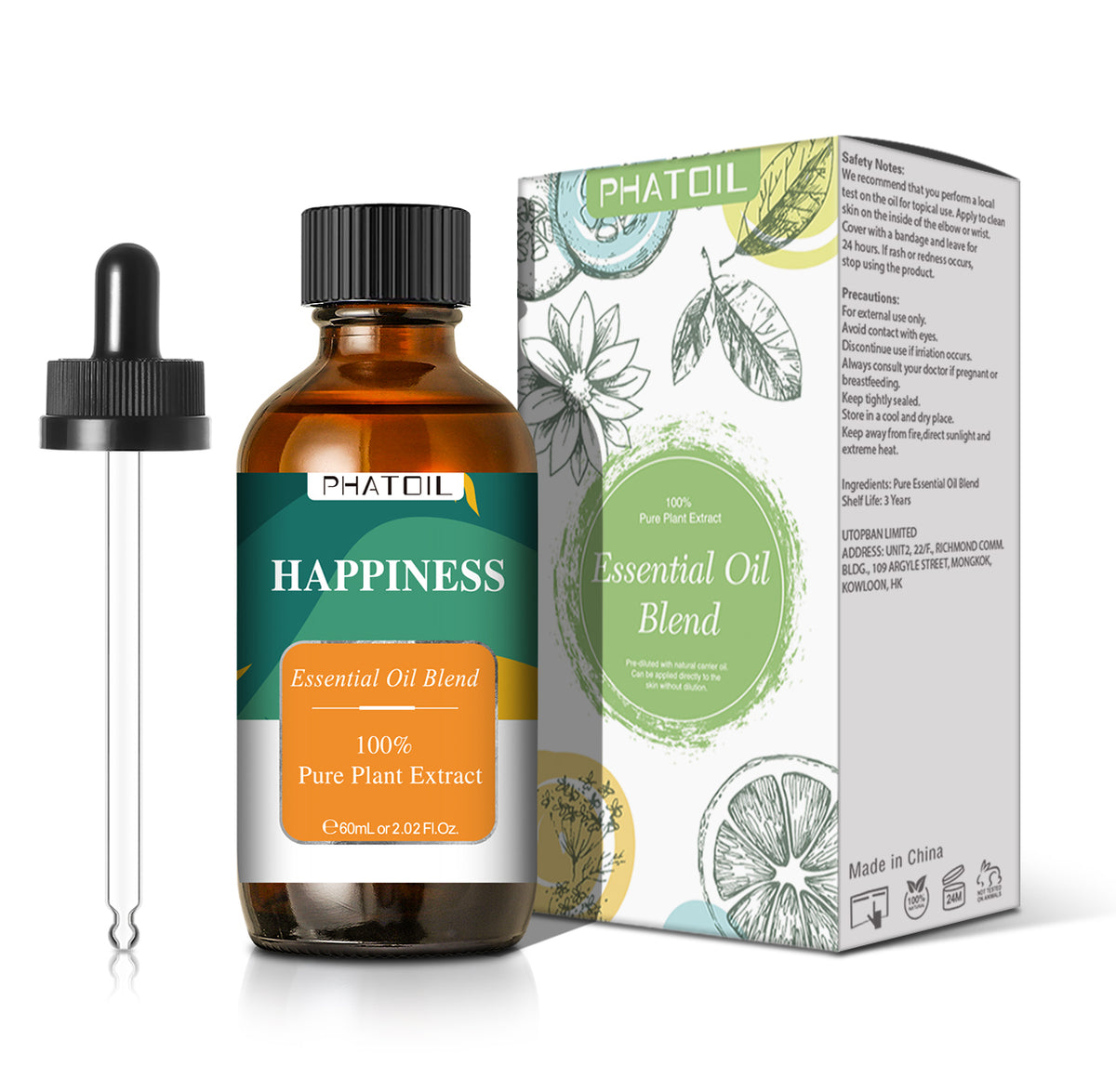 Essential Oil Blend - Happiness 2.02Oz