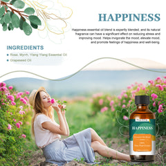 Essential Oil Blend - Happiness 2.02Oz (Shipping Day 10-15)