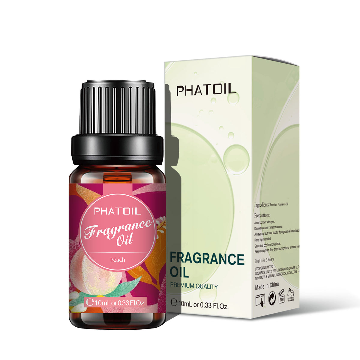 Peach Fragrance Oil-0.33Oz-Package-PHATOIL