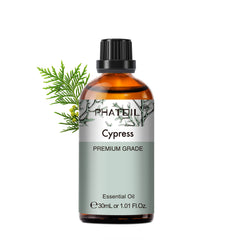 PHATOIL Cypress Essential Oil 30 mL (1 oz) 100% Pure, Undiluted, Therapeutic Grade