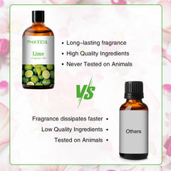 Phatoil Universal Fragrance Oil Lime Essential Oil, 3.38 Fl Oz