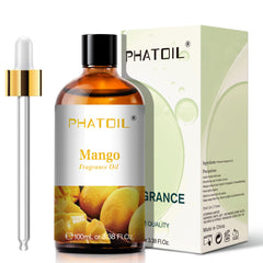 PHATOIL Fragrance Oil for Candle Making, Mango Essential Oil for Diffuser, Aromatherapy, Soap Making, 3.38 fl oz