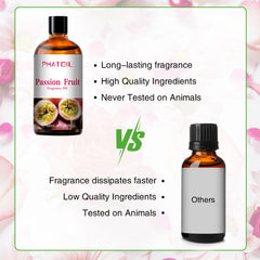 PHATOIL Passion Fruit Essential Oils for Candle Making, Fruit Scented Oil, Candle Fragrance Oil for Soap Making, Diffusers, Humidifiers, 100ML