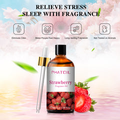 PHATOIL Universal Fragrance Oil, Strawberry, 3.38 fl oz