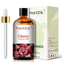 PHATOIL Cherry Essential Oils Fruit Scented Oil 100ml, Fragrance Oil for Candle Making, Soap Making, Diffuser Oil