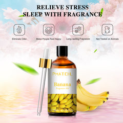 PHATOIL Universal Banana Fragrance Oil for Candle Making,Perfume,3.38 fl oz