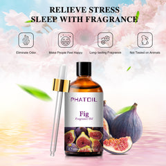 PHATOIL Fig Essential Oils Fruit Scented Oil 100ml, Fragrance Oil for Candle Making, Soap Making, Diffuser Oil