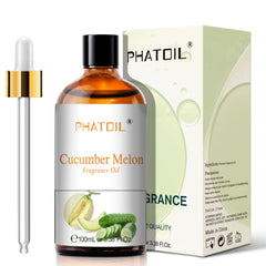PHATOIL 100ML Cucumber Melon Essential Oils for Aromatherapy Diffuser, Relaxation - 3.38FL.OZ