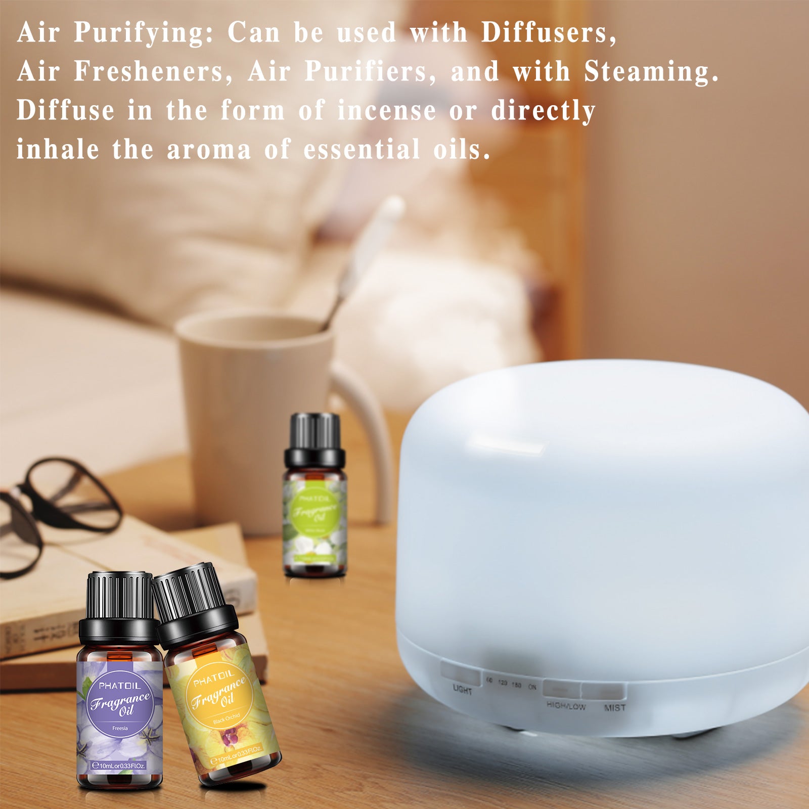 Floral Fragrance Oil For Diffuser | Perfume Oil Gift Set | PHATOIL