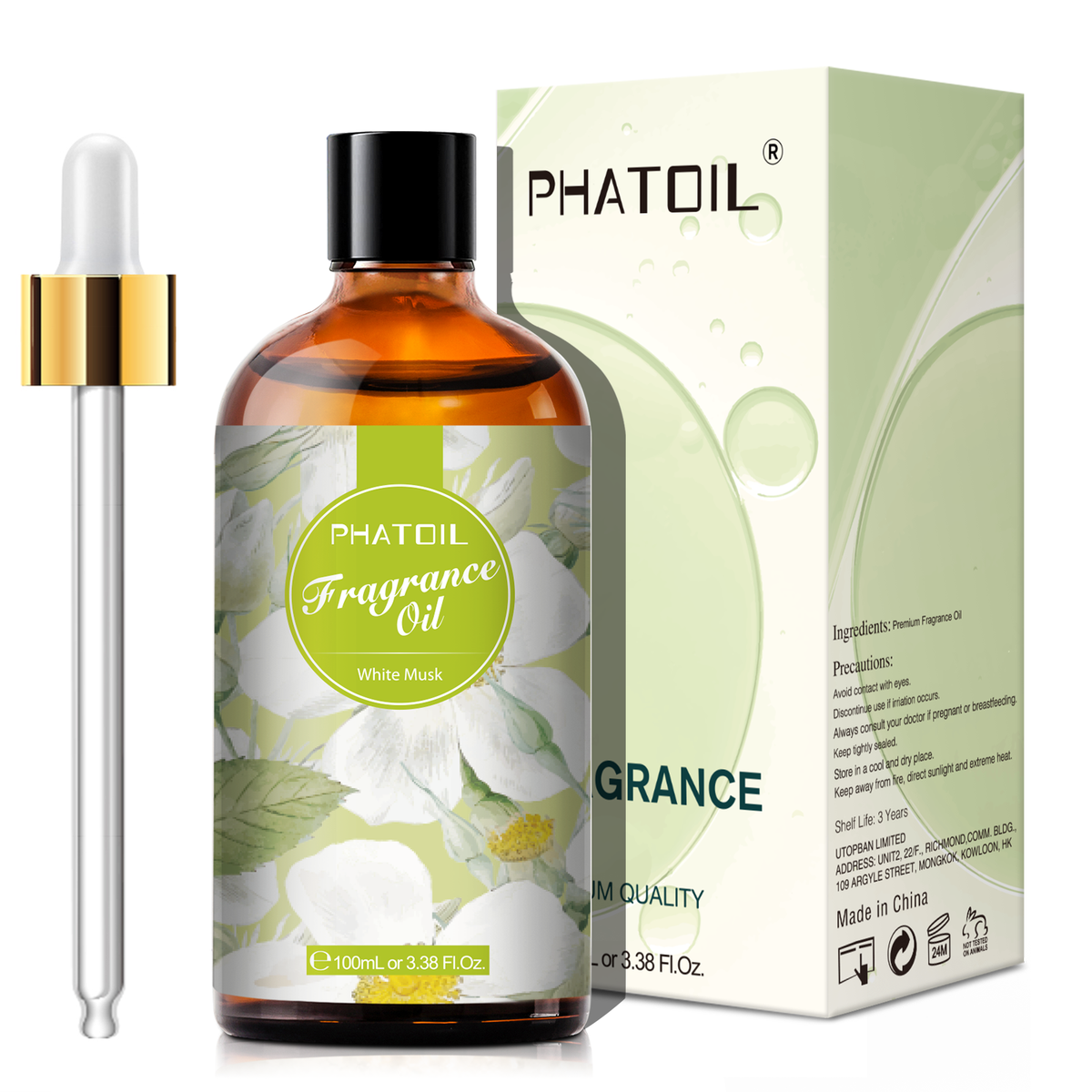 White Musk Fragrance Oil-3.38Oz-Package-PHATOIL