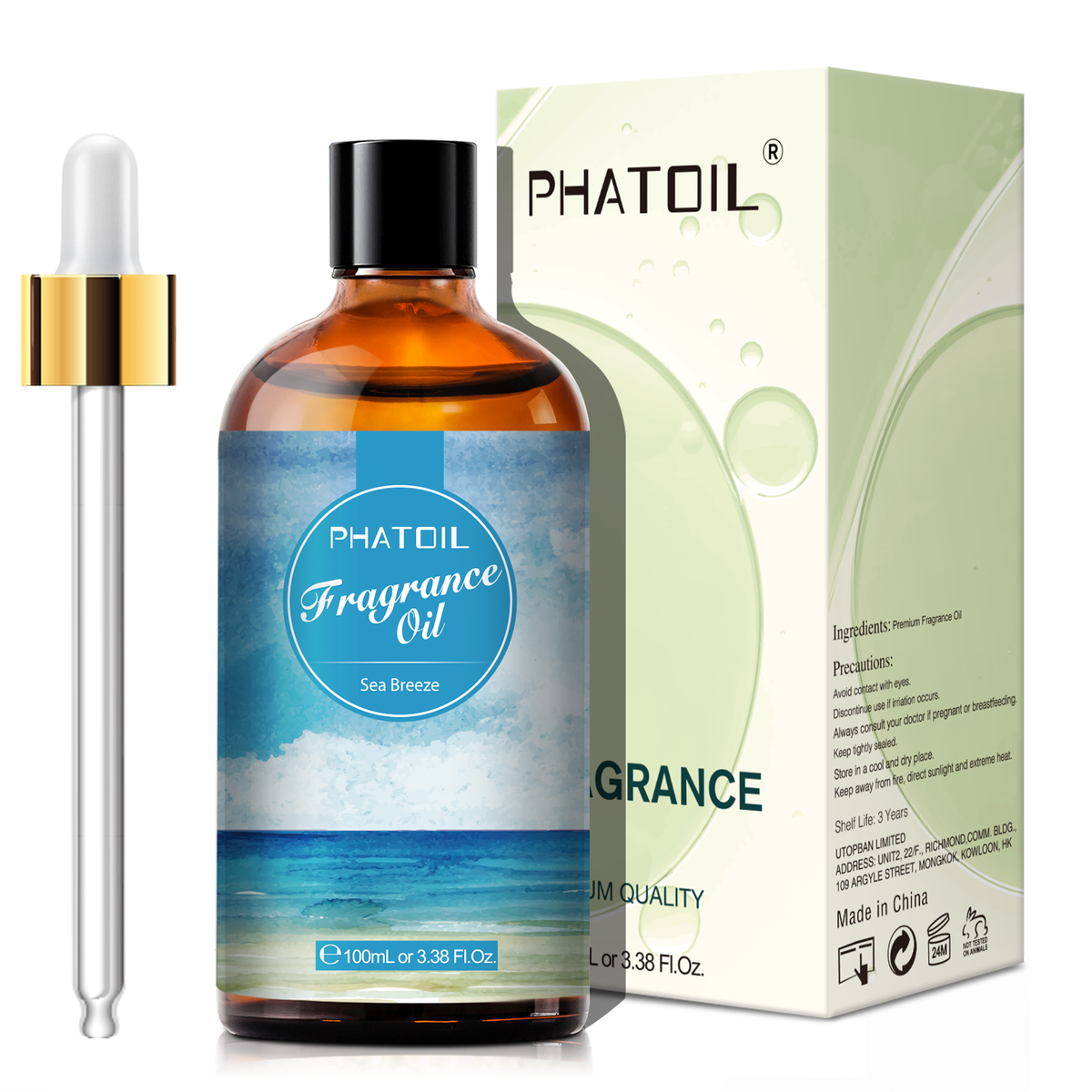 Sea Breeze Fragrance Oil-3.38Oz-Package-PHATOIL