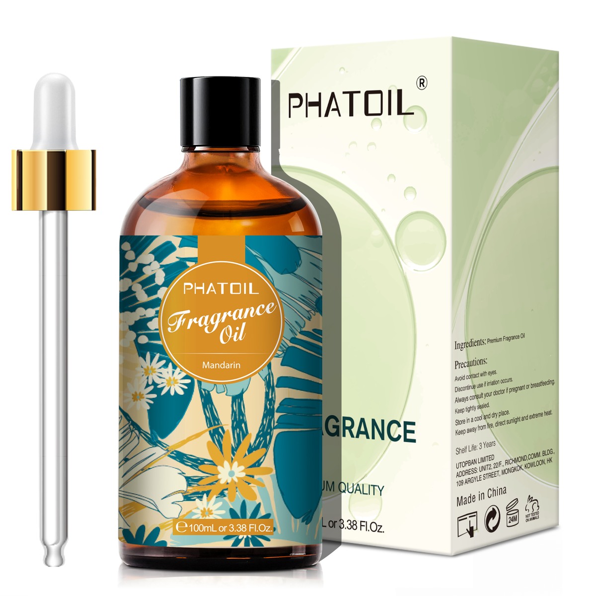 Mandarin Fragrance Oil-3.38Oz-Package-PHATOIL