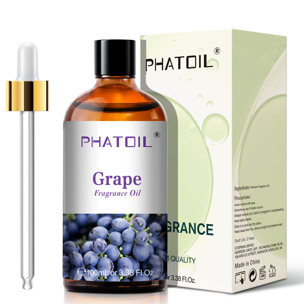 Grape Fragrance Oil-3.38Oz-Package-PHATOIL